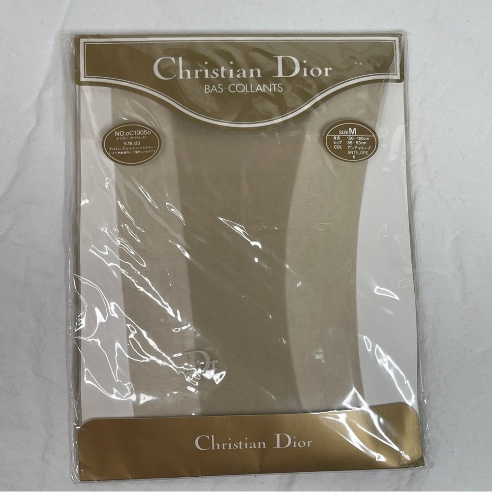 Christian Dior Hosiery Tights Medium Antilope Vintage 80s NWT